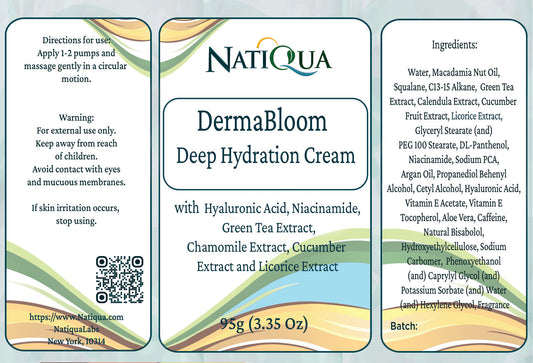 Hydrating Moisturizing Cream with Niacinamide, Hyaluronic Acid and  Botanical Extracts